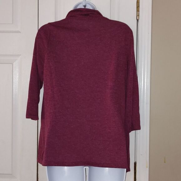 M & S layered attached striped  top Sz 12 - Picture 3 of 5